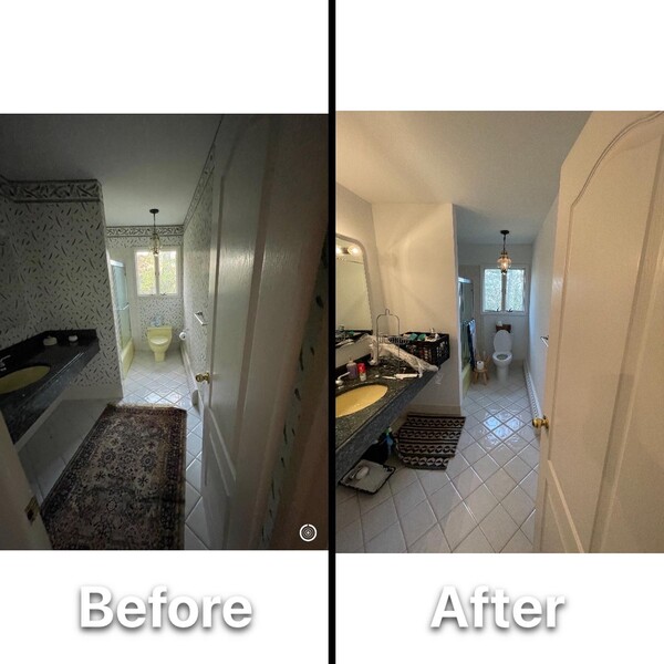 Before And After Wallpaper Removal Services in Melville, NY (1)