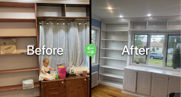 Before and After Interior Painting in West Babylon, NY (1)